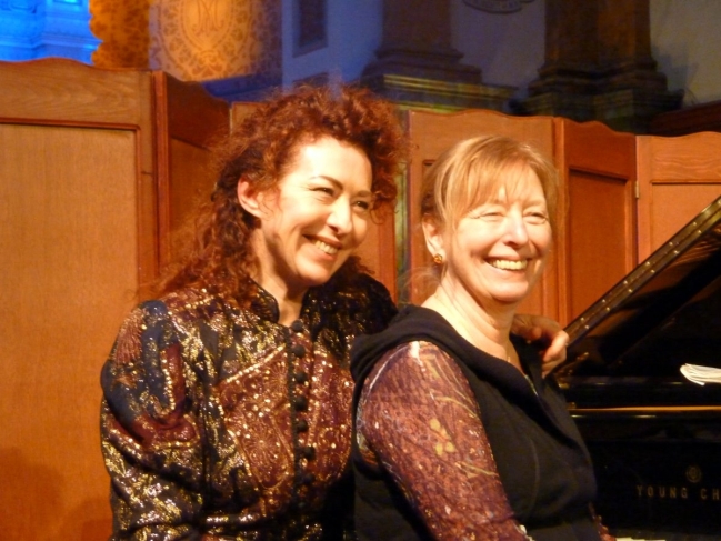 Lydia Jardon pianiste et Marie-Ginette Guay recitante Photo  Irene Brisson